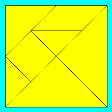 Le sette figure geometriche del TANGRAM